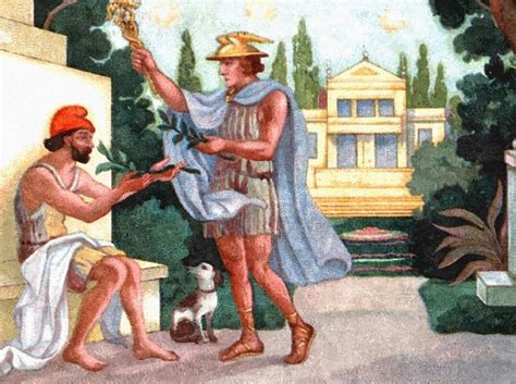 what role does hermes play in the odyssey|what gods helped odysseus.